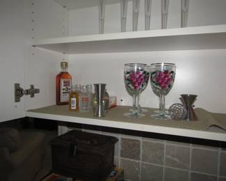 Bar glasses and barware
