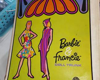 Barbie & Francine Doll Trunk packed with items