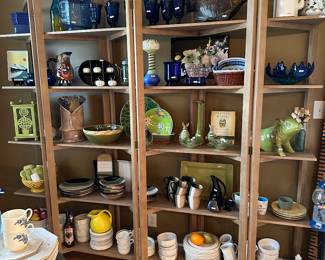 Large great shelf loaded with wonderful kitchen accessories 