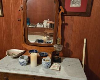 Marble top dresser