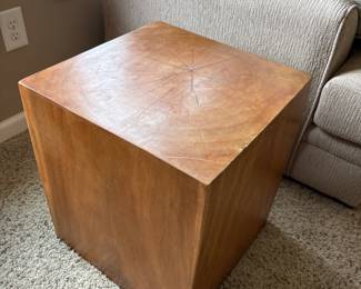 Solid wood side table 
