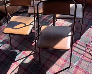 Set of folding chairs