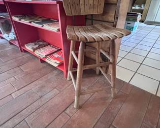 MCM slat stool