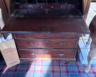 Antique drop front desk