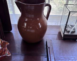 Salt glaze pitcher