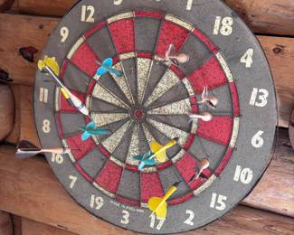 Vintage dart board
