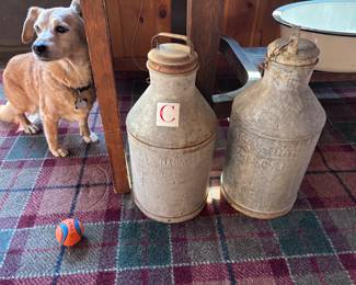 Hi Fidelity NFS,  2 8 qt milk cans