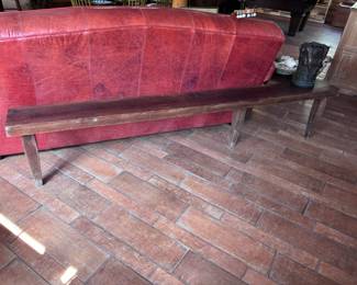 Back side of sofa table