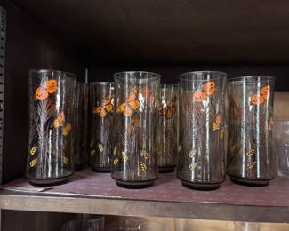 Butterfly glass set