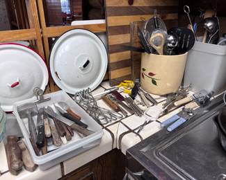 Knives, & utencils