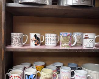 Coffee cups & cake pans