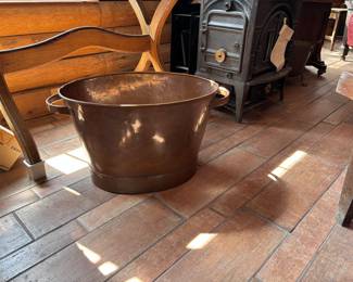 Antique copper tub