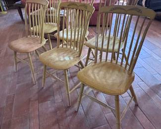 Antique French kitchen chairs