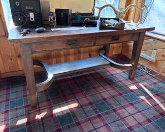 Craftsman style library table