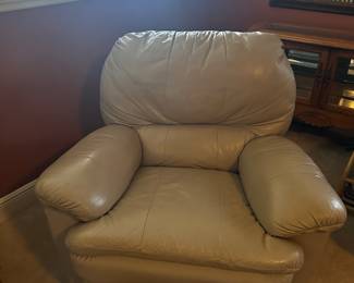Leather recliner