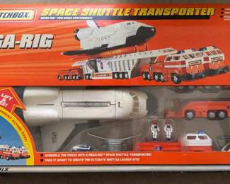 KKS071 Matchbox Mega-Rig Space Shuttle Transporter – Vintage Playset (Mattel Wheels)