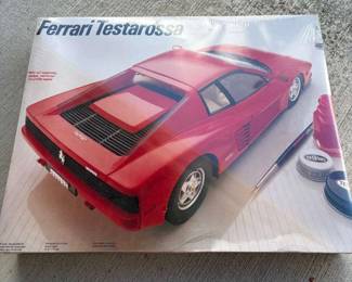 KKS057 Ferrari Testarossa 1/16 Scale Model Kit Sealed in Box