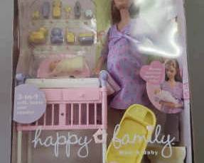 KKS084- NEW in Box Happy Family Midge & Baby Doll 2002 Controversial Barbie