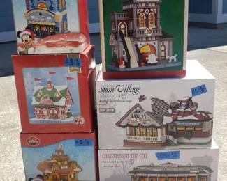 KKS051- Lemax, Dept 56 And Disney Christmas Village Sets
