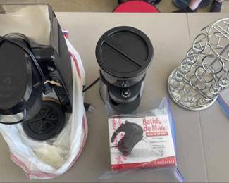 KKS091 Multi lot Coffee Brew, grinder, electric mixer, & coffee pot rotating stand
