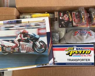 KKS059 NHRA Drag Racing Memorabilia Mixed Lot Set (Signed items)