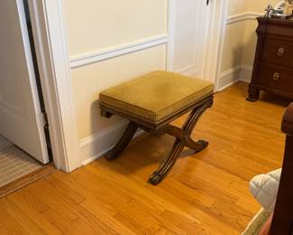 $4000 - picture 4 of 4- Ethan Allen British Classics Bedroom Set - King sleigh bed, 2 large nightstands, large dresser, custom upholstered stool, rug included, 2 lamps included. Not included: bedding, mattress, box spring