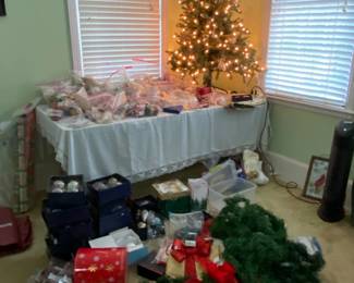 Christmas galore. This isn't all and it's not well organized yet.