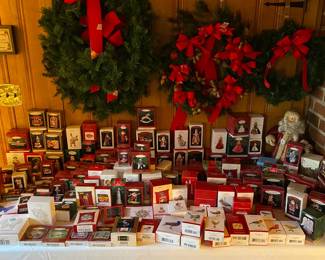 Hallmark Ornaments in boxes.  Hundreds to choose from.
