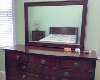 Dresser with mirror.
