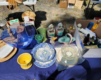 selection of old and newer decorative items