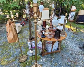Old lamps and parts