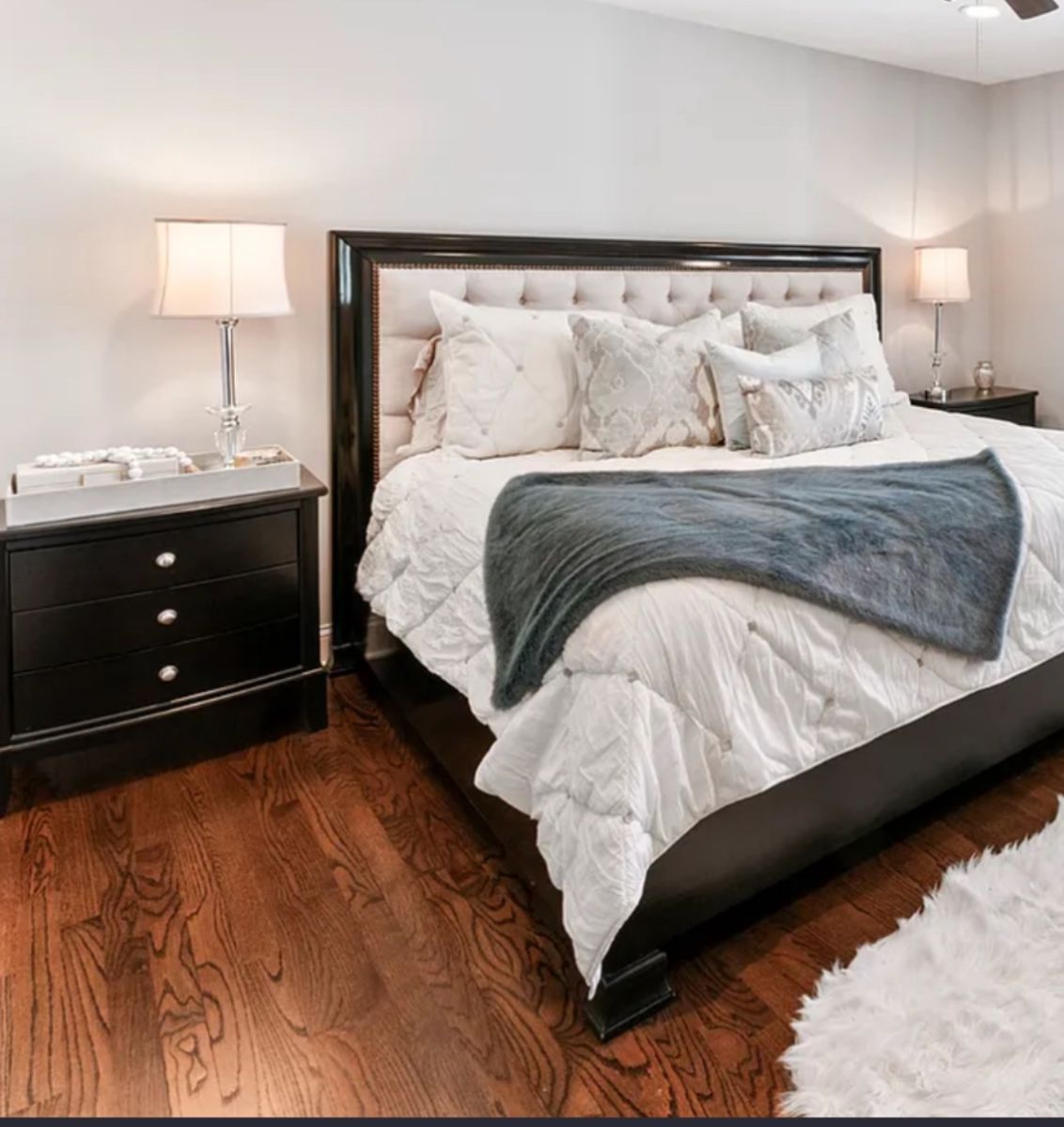 Z Gallarie king bed.  Comes with 2 night stands and large dresser 