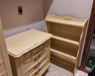Dresser with Bookcase (attaches)