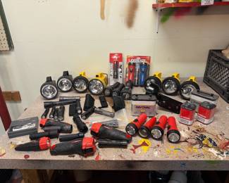 Large Lot of Flashlights