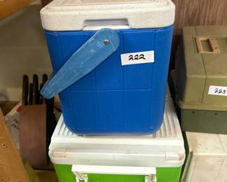 Two Vintage Coolers