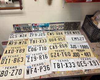 Prop License Plates