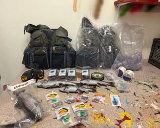 Fishing Vests, Lures, & Hardware