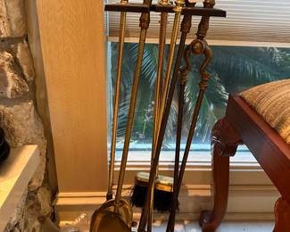 Brass Fireplace Tools