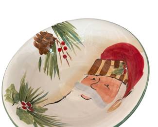 Vietri  Old St Nick Plate/ Bowl 