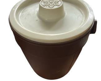 Vintage Rubbermaid Ice Bucket Brown 