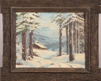 oil painting- Arts & Crafts Frame