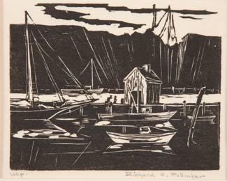 signed woodblock print