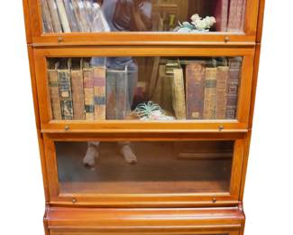 Barrister stacking bookshelf cabinet