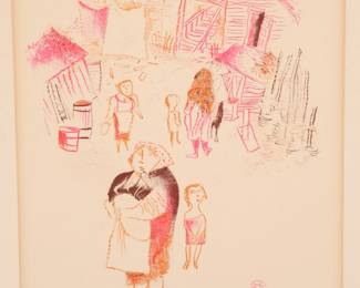 William Gropper signed/# litho