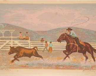 Anna Barry signed serigraph