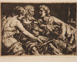 Signed etching