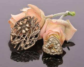 Sterling brooch & pendant