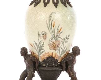 Antique Blackamoor Porcelain Vase