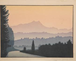 Signed Japanese Woodblock print