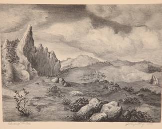 Signed etching